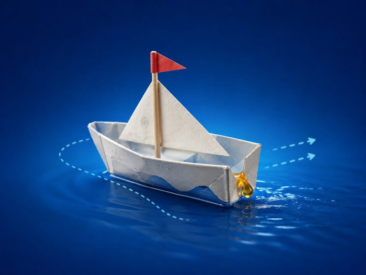 Barco movido a sabão