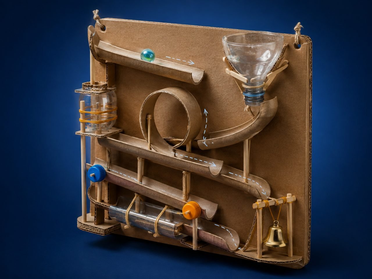 Pista de bolinha na parede (marble run)