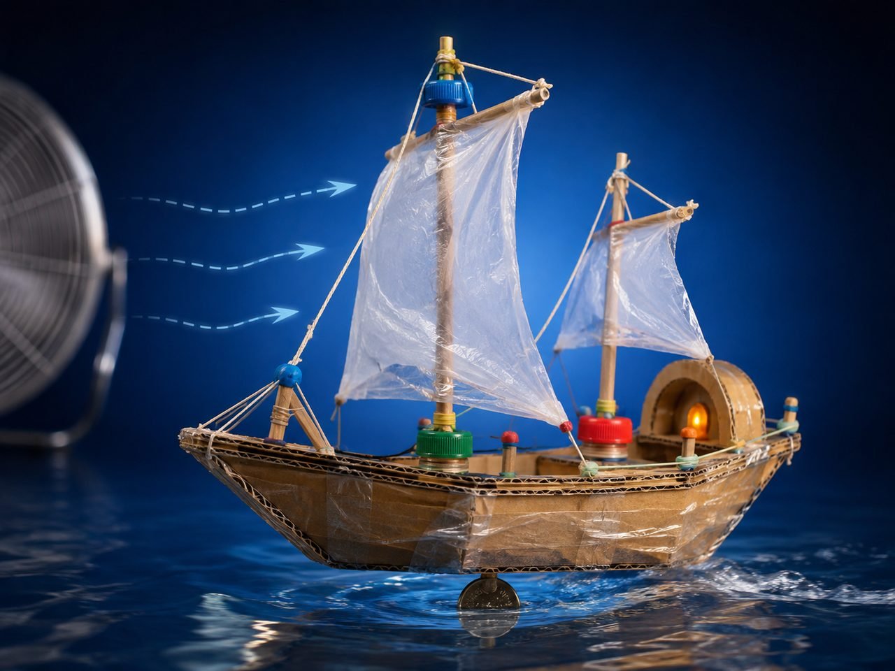 Caravela que boia de verdade